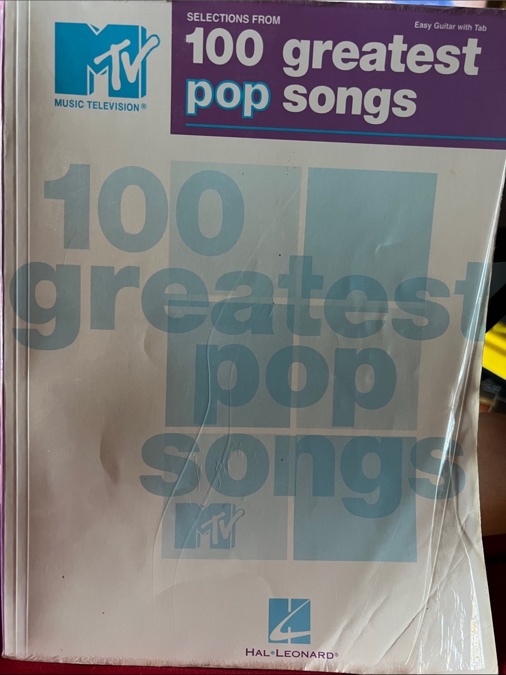 Selections from MTV's 100 Greatest Pop Songs Easy Guitar With Tab Songbook